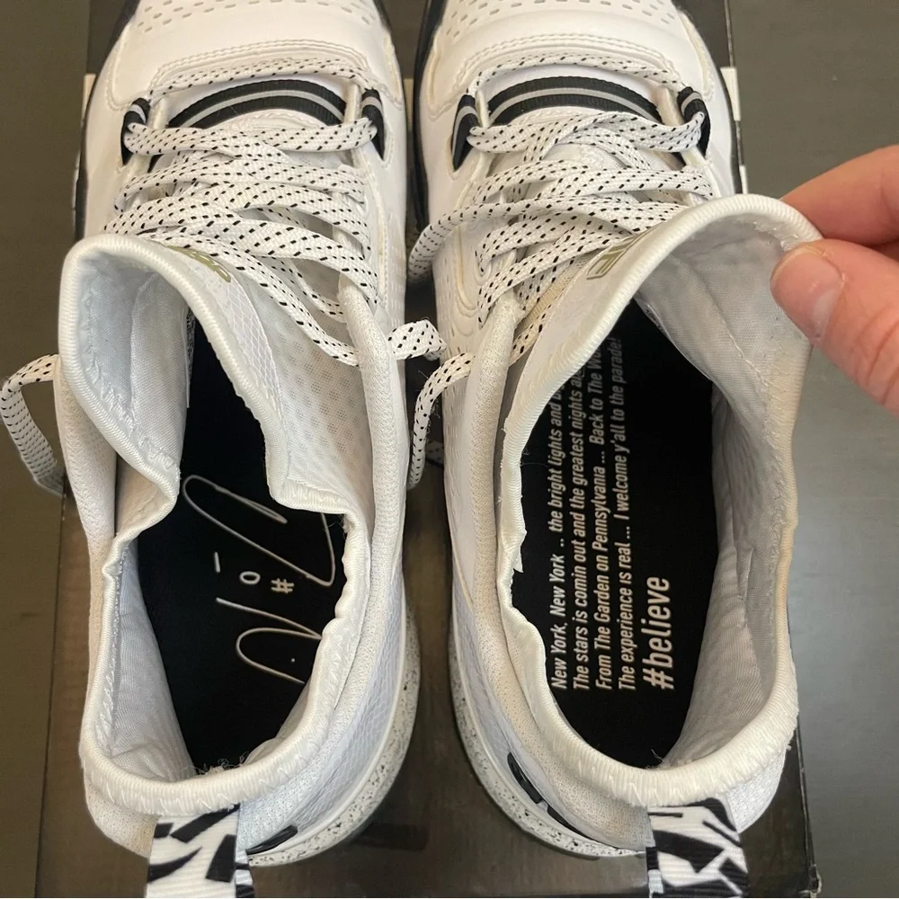 Adidas D Lillard 1 NYC All Star Black and White Men's Basketball Shoe Size 12 - Picture 9 of 10